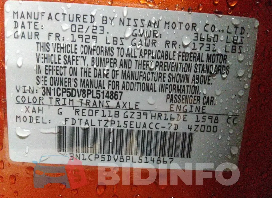 3N1CP5DV8PL514867 Photo# 9