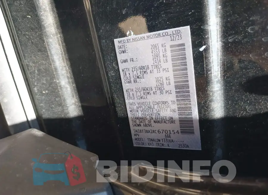 5N1BT3BA1RC670154 Photo# 9