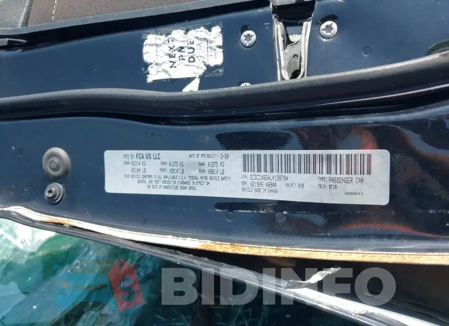 2C3CDXBG4LH138794 Photo# 9