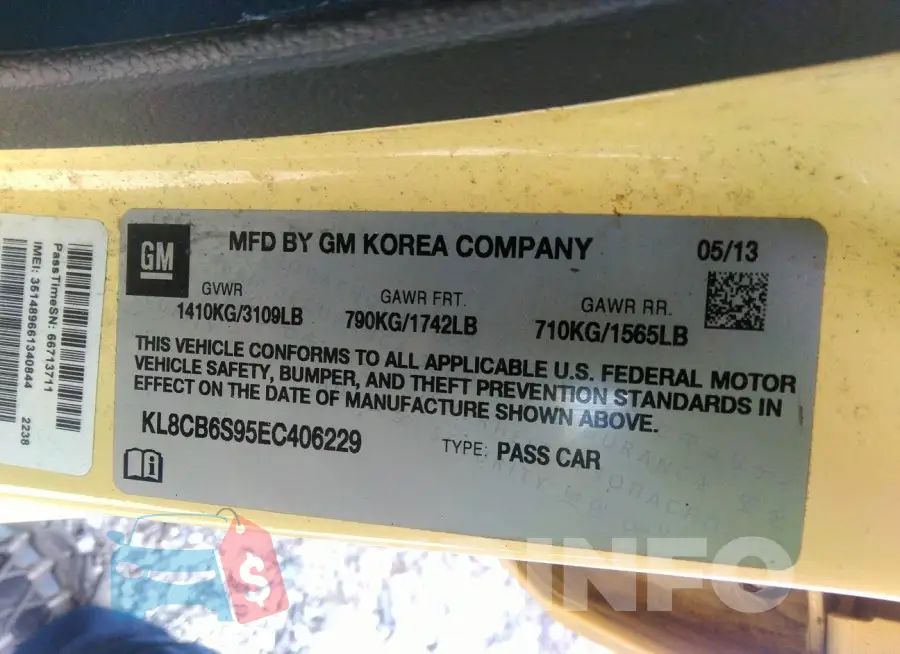 KL8CB6S95EC406229 Photo# 9