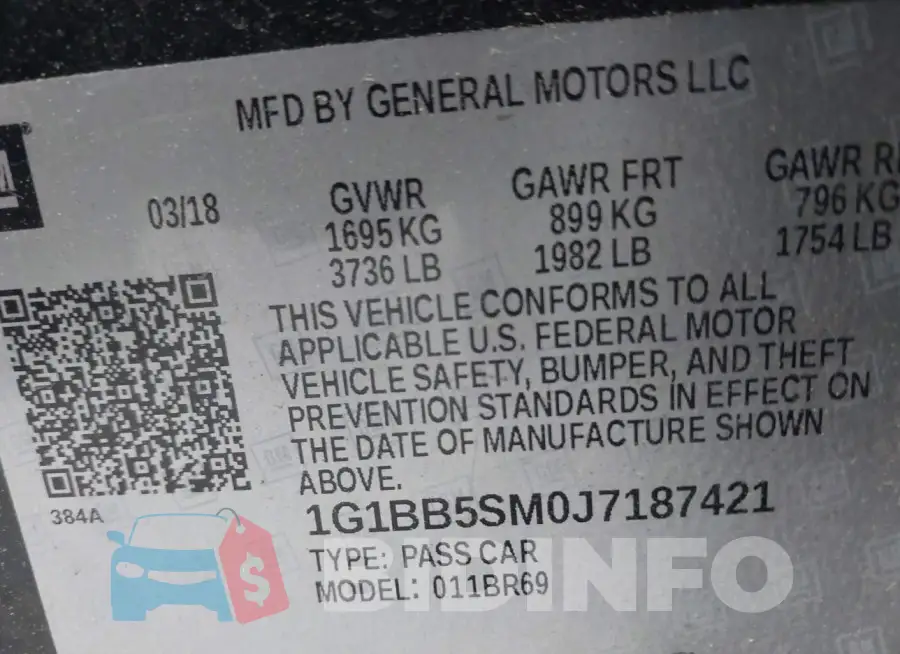 1G1BB5SM0J7187421 Photo# 9