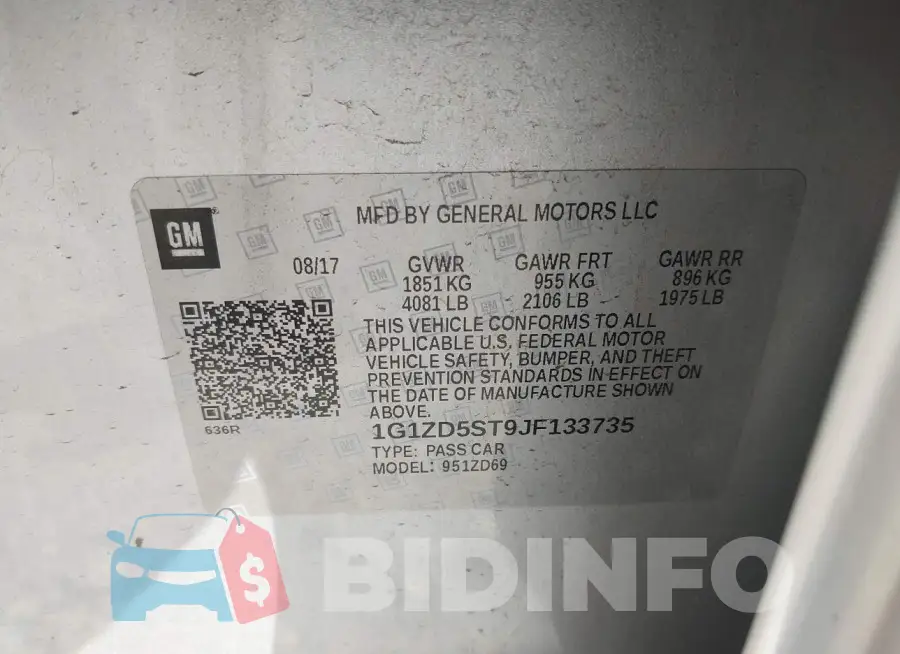 1G1ZD5ST9JF133735 Photo# 9