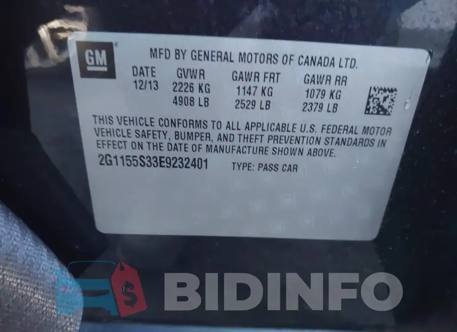 2G1155S33E9232401 Photo# 9