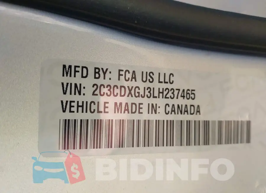 2C3CDXGJ3LH237465 Photo# 9