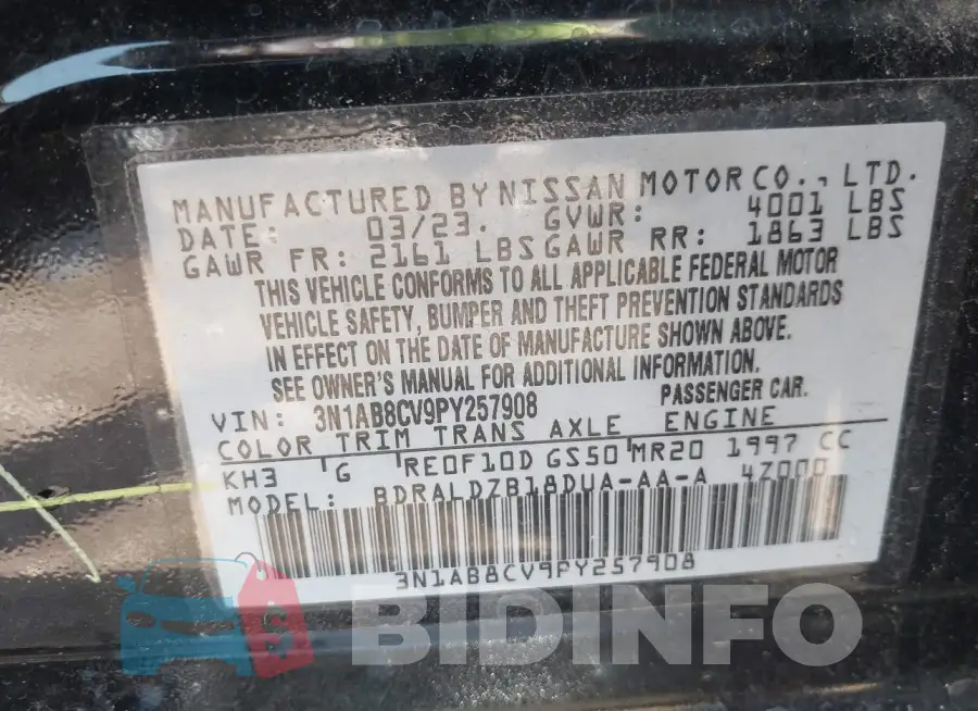 3N1AB8CV9PY257908 Photo# 9
