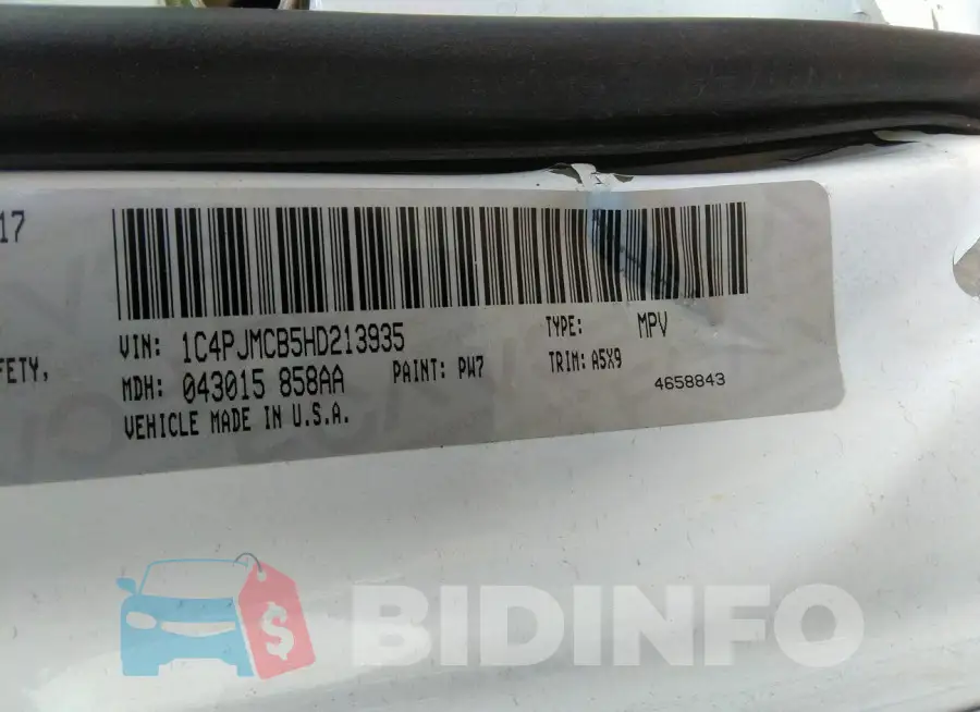 1C4PJMCB5HD213935 Photo# 9