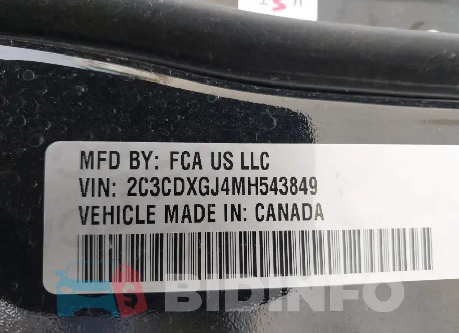 2C3CDXGJ4MH543849 Photo# 9