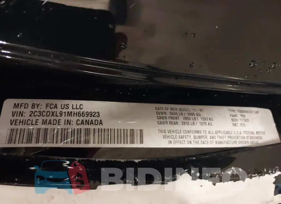 2C3CDXL91MH669923 Photo# 9