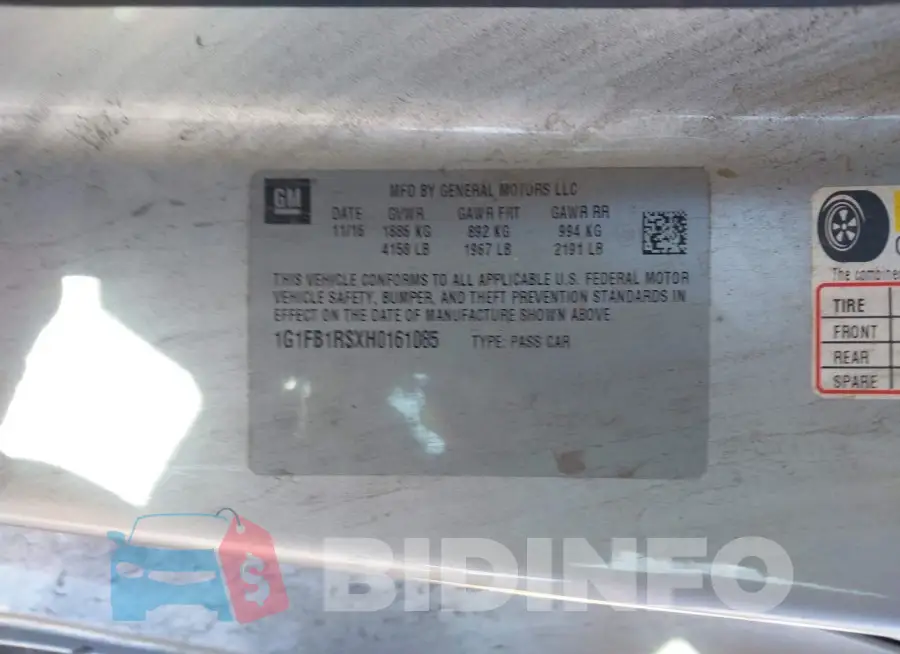 1G1FB1RSXH0161085 Photo# 9