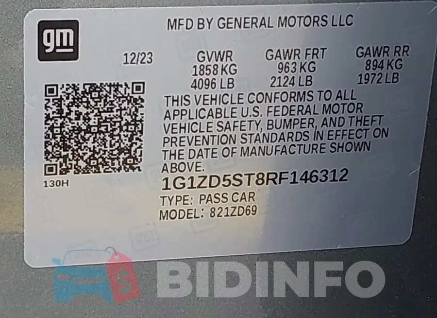 1G1ZD5ST8RF146312 Photo# 9