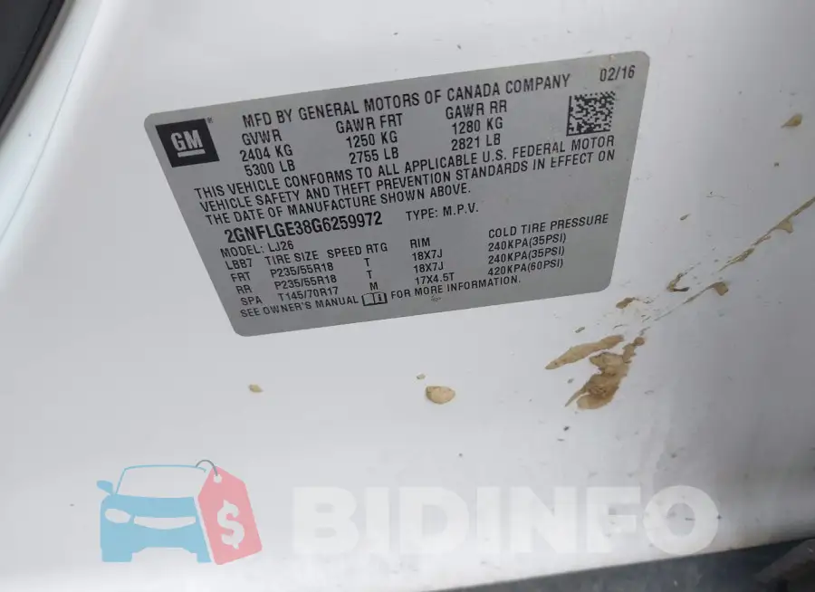 2GNFLGE38G6259972 Photo# 9