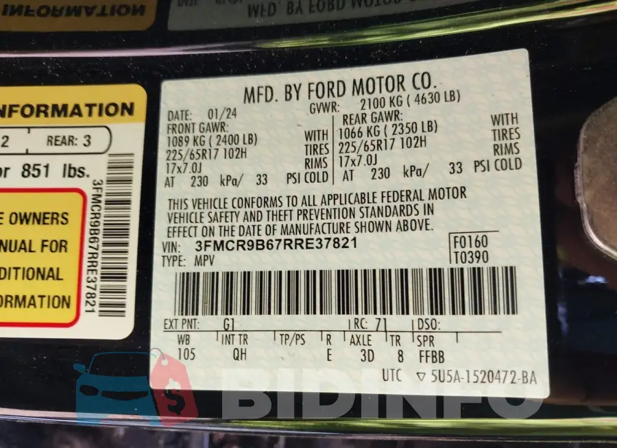 3FMCR9B67RRE37821 Photo# 9