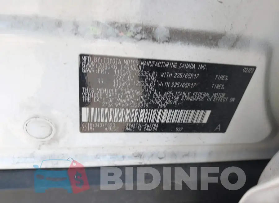 2T3K1RFV6PC222918 Photo# 9