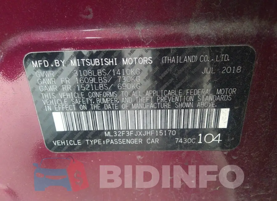 ML32F3FJXJHF15170 Photo# 9