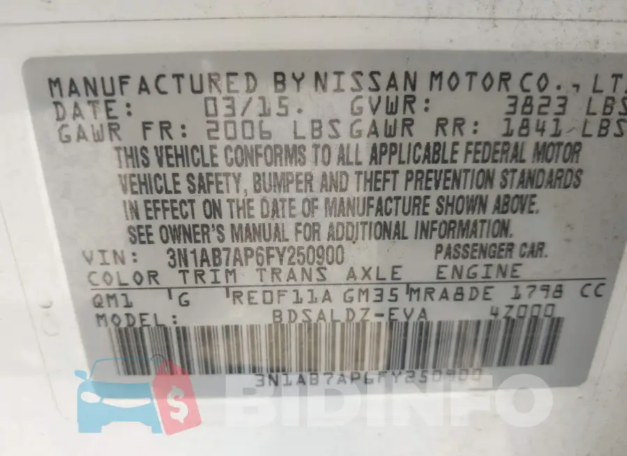 3N1AB7AP6FY250900 Photo# 9