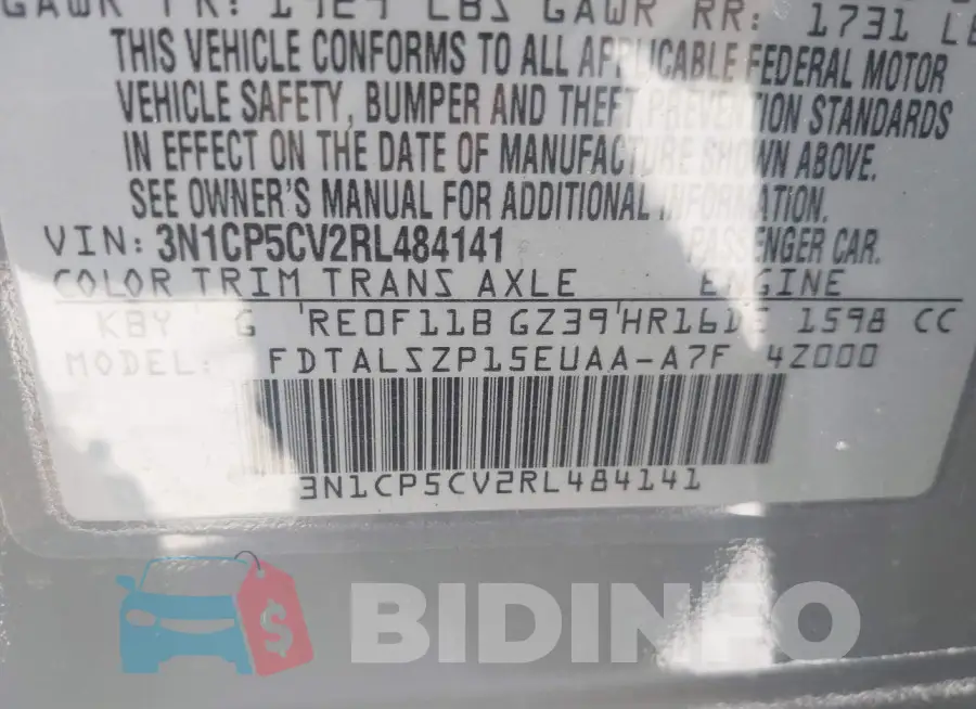 3N1CP5CV2RL484141 Photo# 9