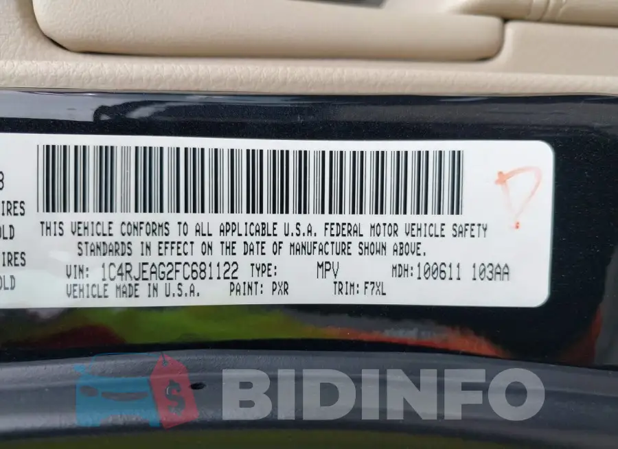 1C4RJEAG2FC681122 Photo# 9