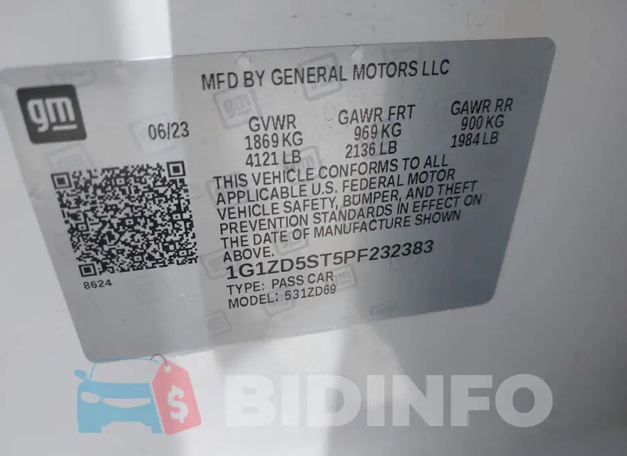 1G1ZD5ST5PF232383 Photo# 9
