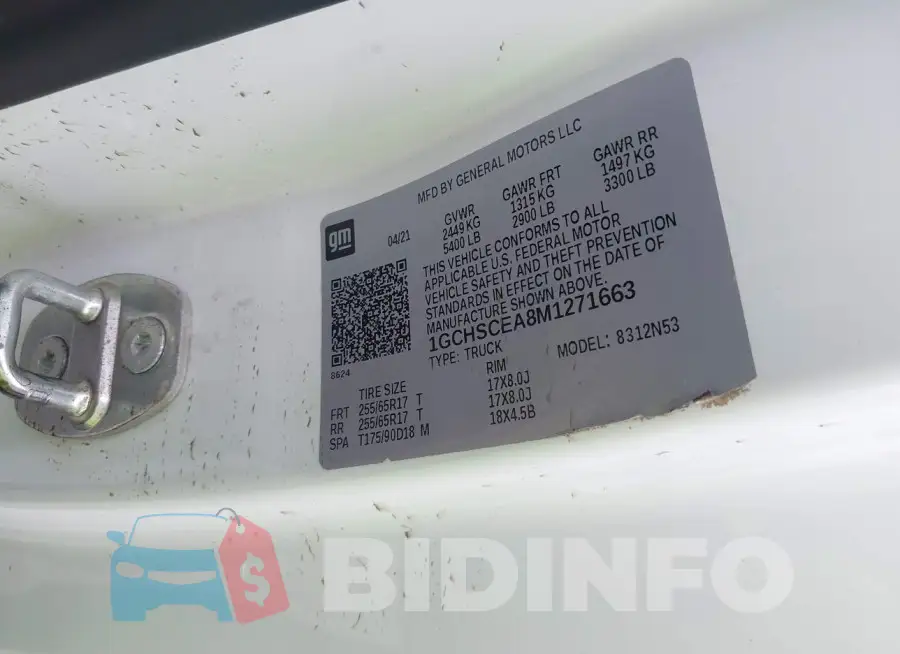 1GCHSCEA8M1271663 Photo# 9