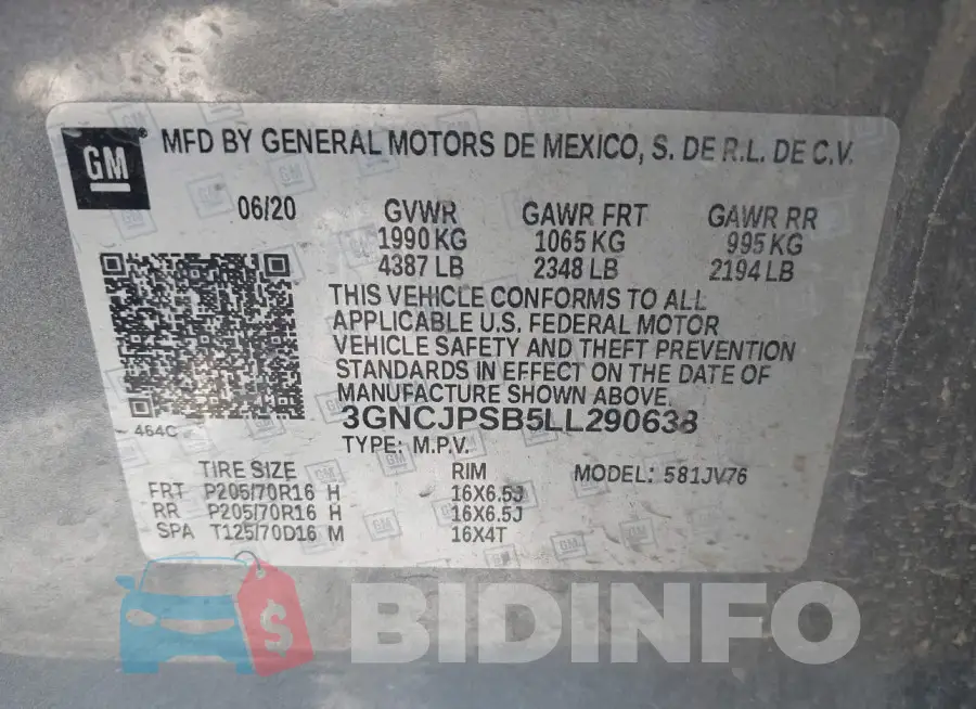 3GNCJPSB5LL290638 Photo# 9