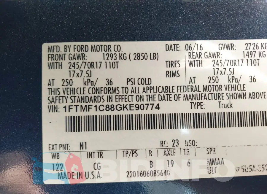 1FTMF1C88GKE90774 Photo# 9