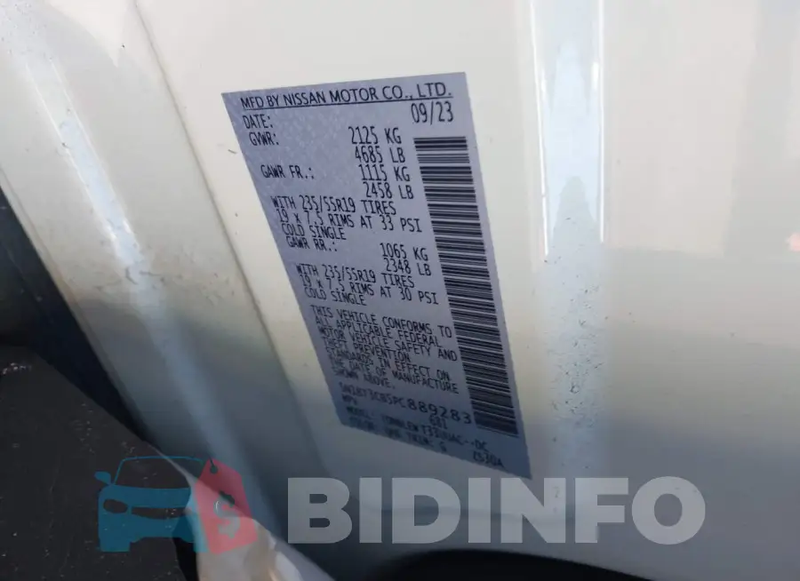5N1BT3CB5PC889283 Photo# 9