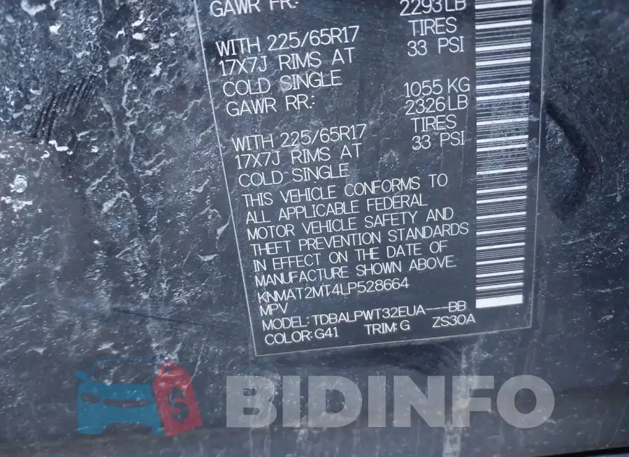 KNMAT2MT4LP528664 Photo# 9