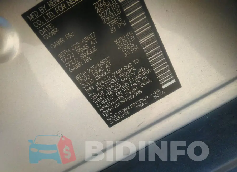 KNMAT2MV5FP526766 Photo# 9