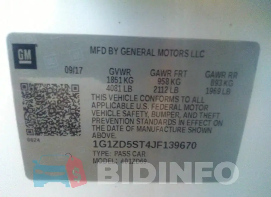 1G1ZD5ST4JF139670 Photo# 9