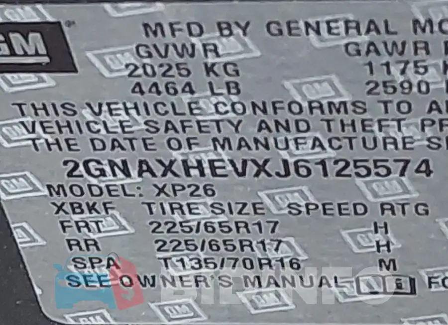 2GNAXHEVXJ6125574 Photo# 9