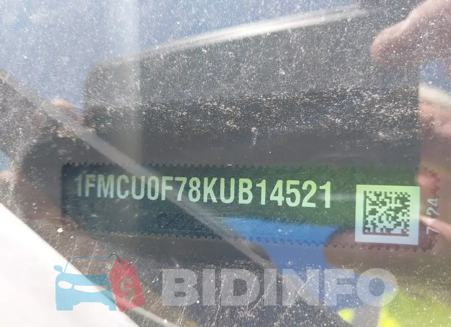 1FMCU0F78KUB14521 Photo# 9