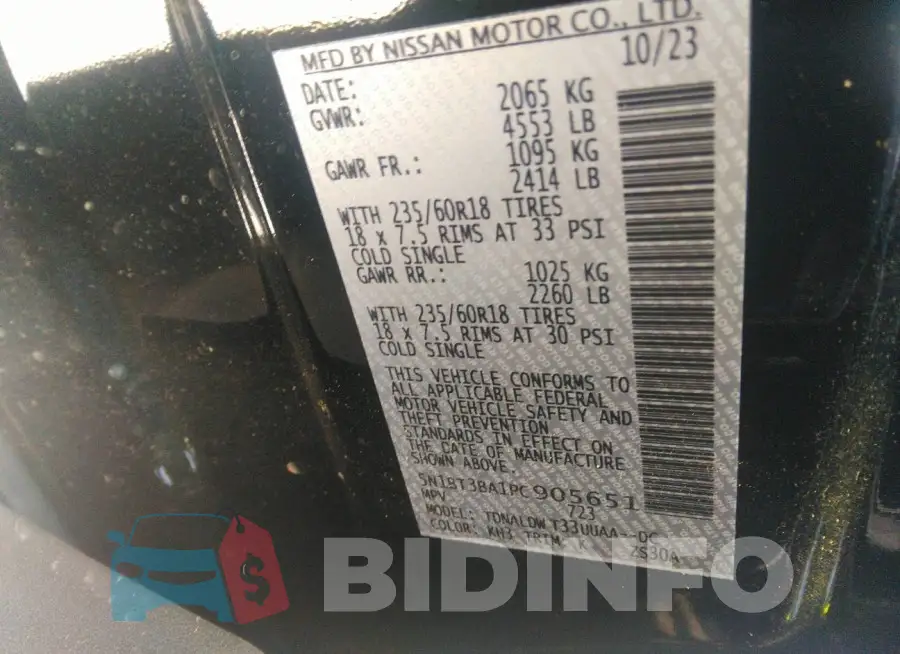 5N1BT3BA1PC905651 Photo# 9
