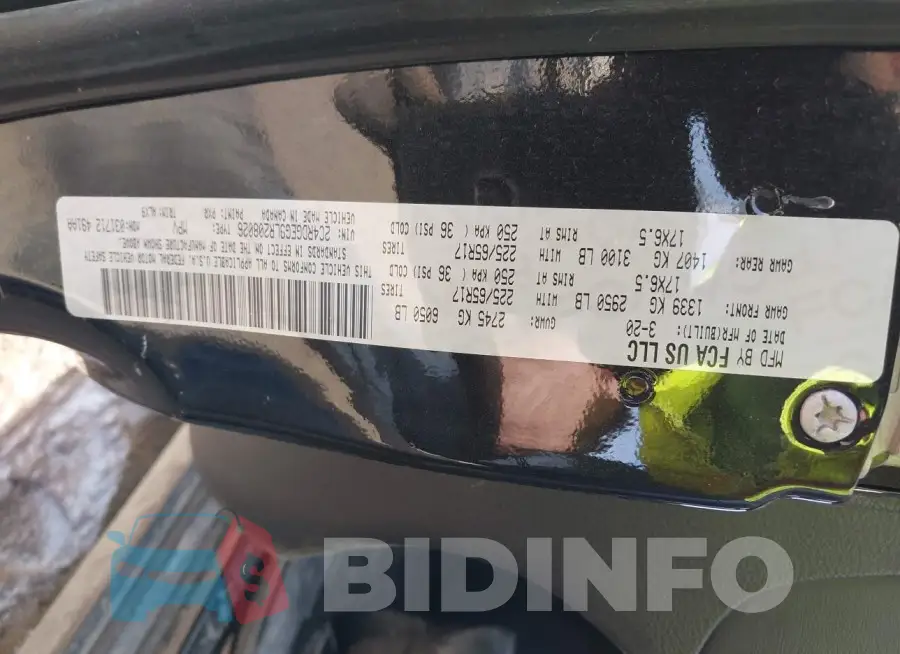 2C4RDGEG9LR208026 Photo# 9