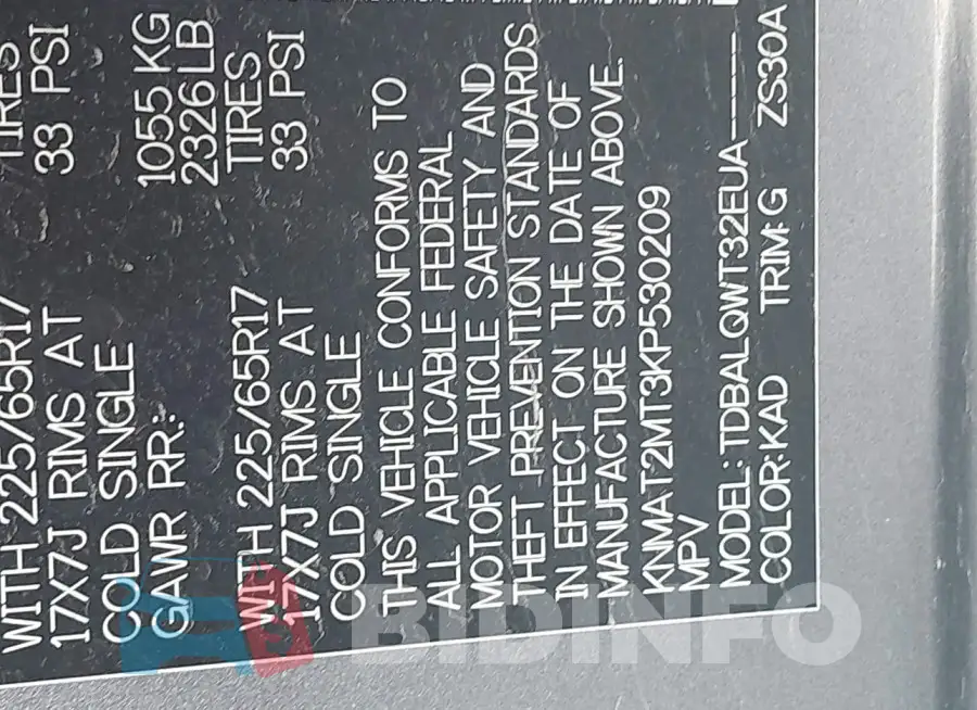 KNMAT2MT3KP530209 Photo# 9