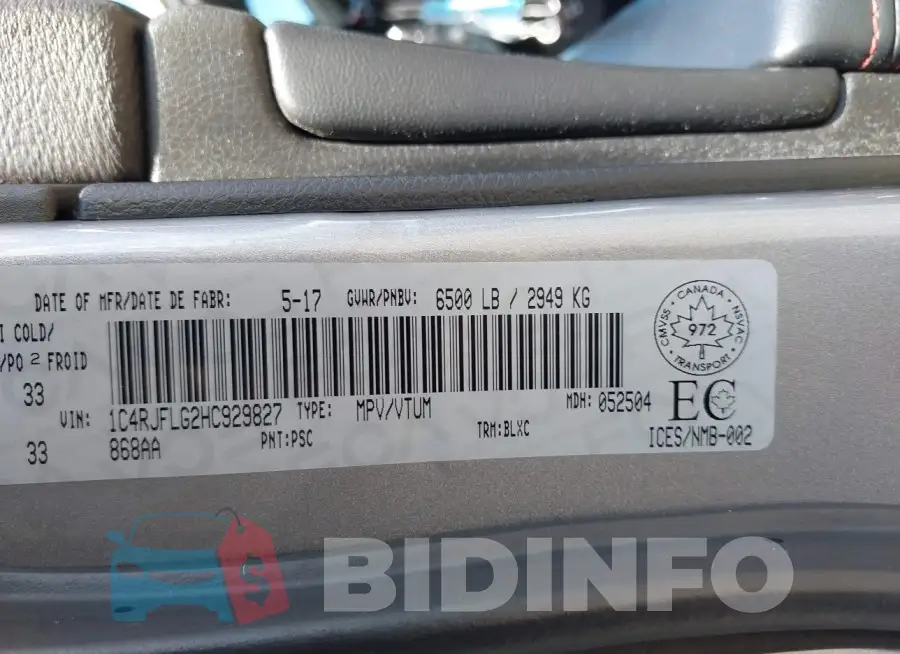 1C4RJFLG2HC929827 Photo# 9