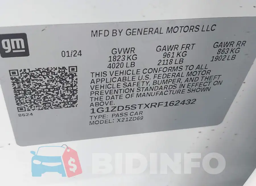 1G1ZD5STXRF162432 Photo# 9