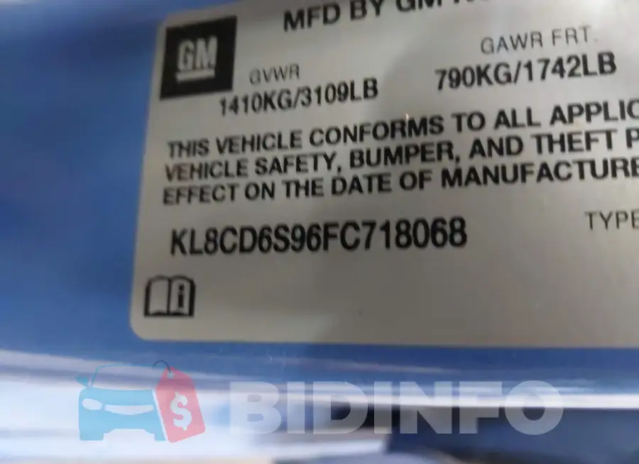 KL8CD6S96FC718068 Photo# 9