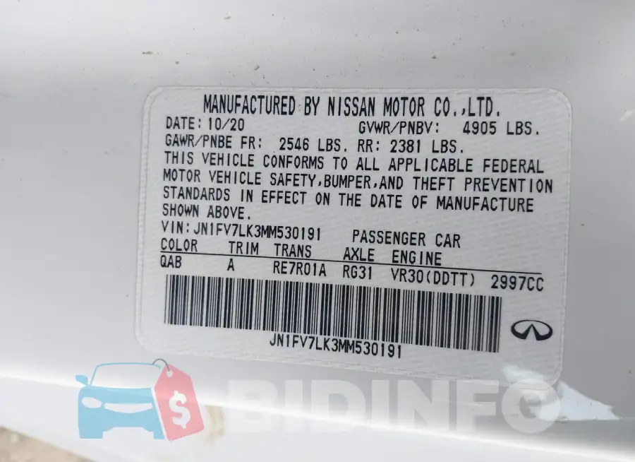 JN1FV7LK3MM530191 Photo# 9