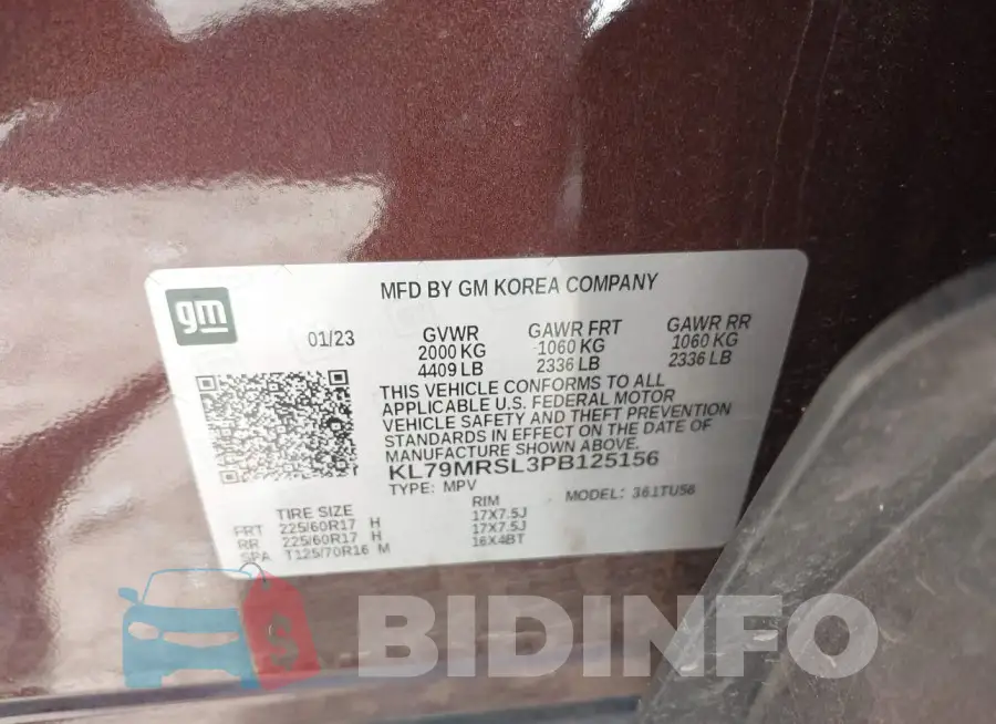 KL79MRSL3PB125156 Photo# 9