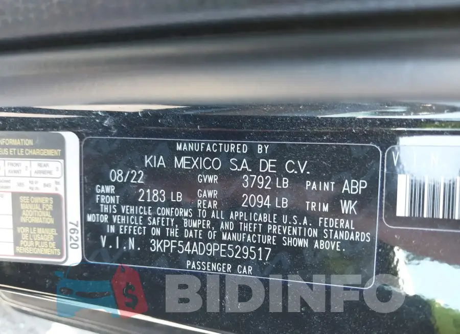 3KPF54AD9PE529517 Photo# 9