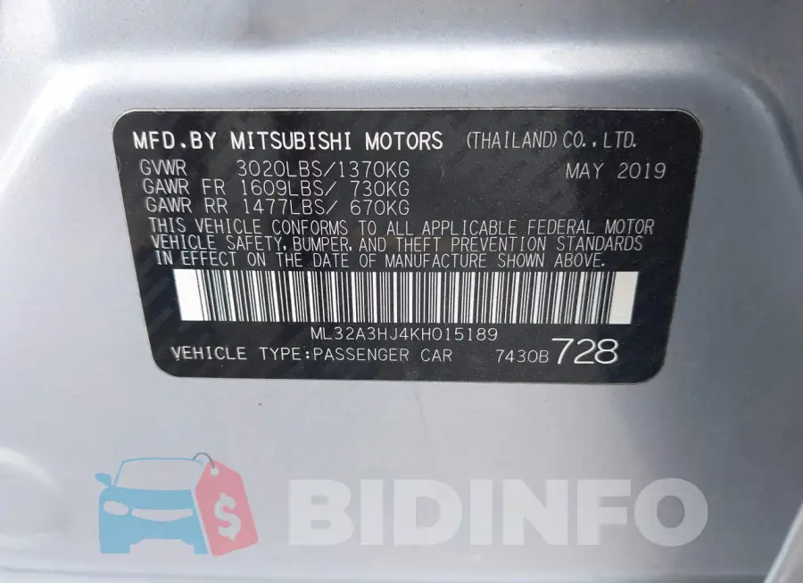 ML32A3HJ4KH015189 Photo# 9