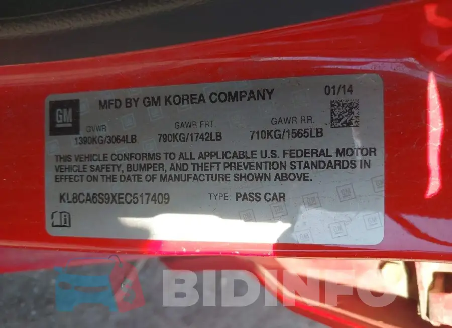 KL8CA6S9XEC517409 Photo# 9
