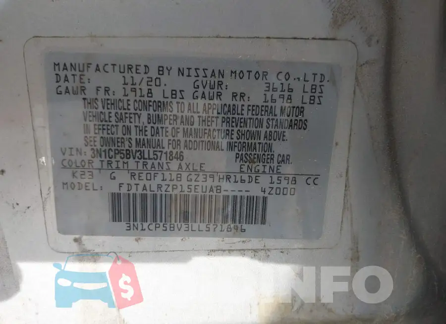 3N1CP5BV3LL571846 Photo# 9