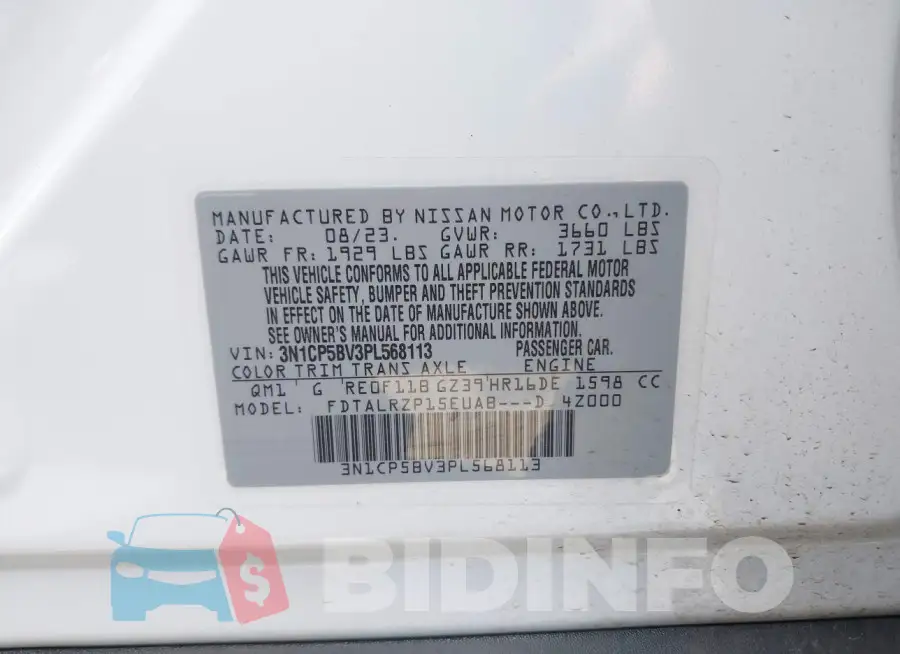 3N1CP5BV3PL568113 Photo# 9