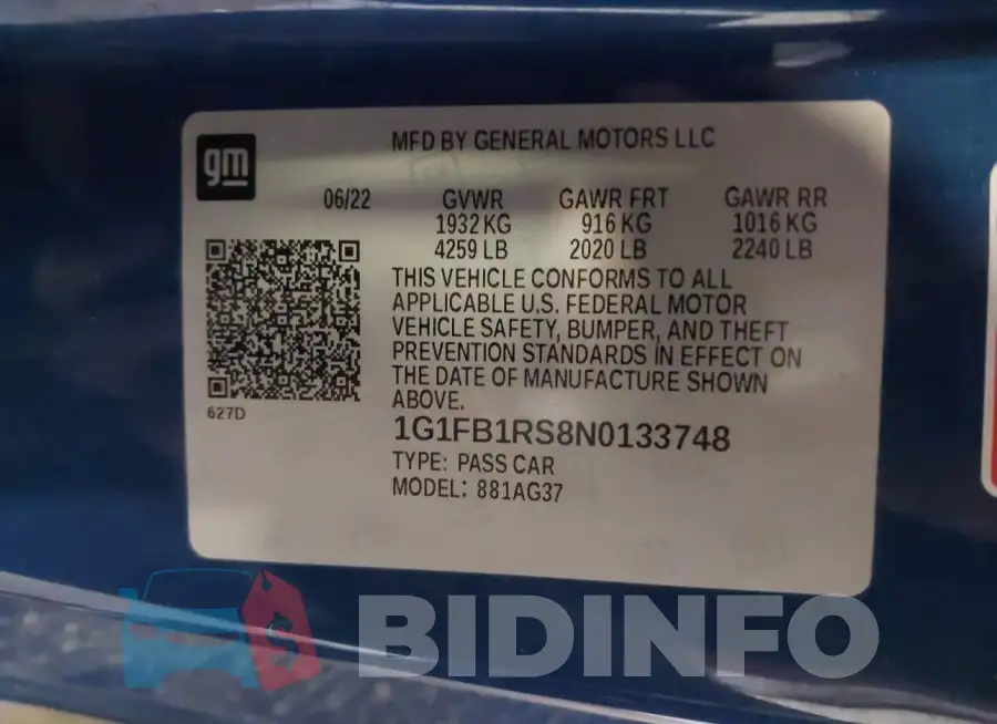 1G1FB1RS8N0133748 Photo# 9