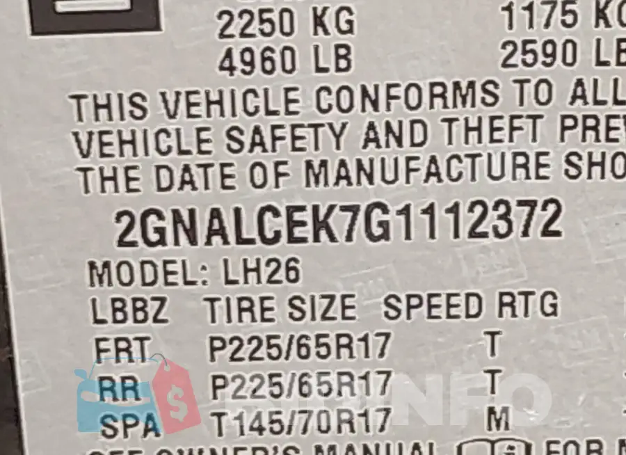 2GNALCEK7G1112372 Photo# 9
