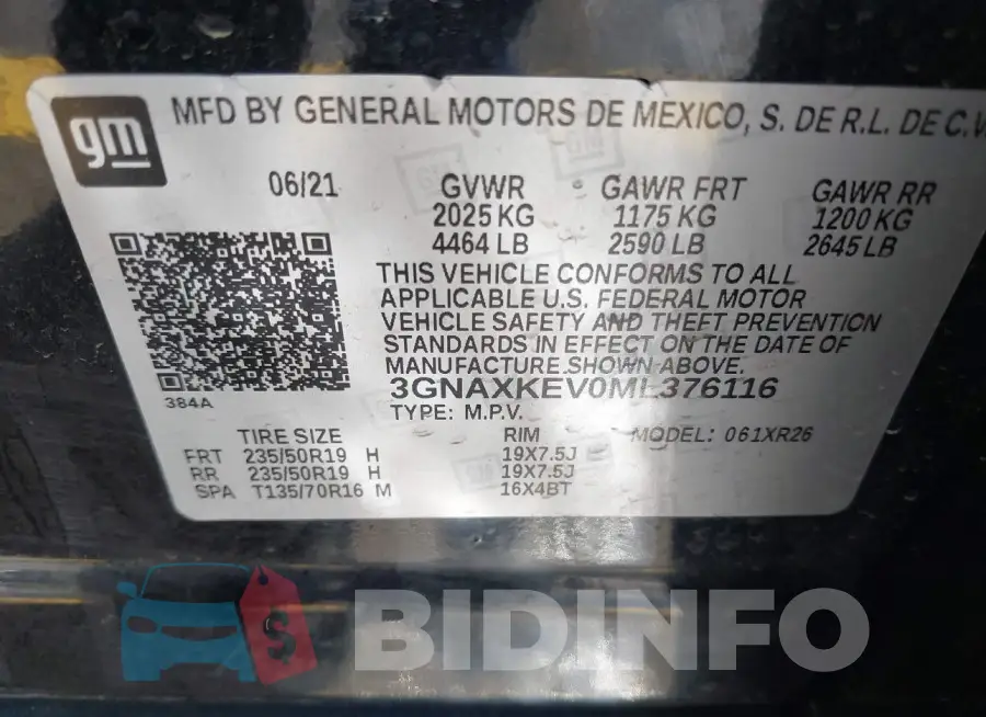3GNAXKEV0ML376116 Photo# 9