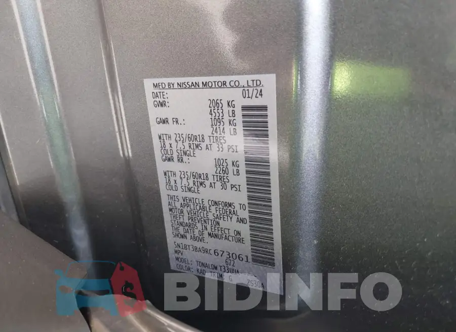 5N1BT3BA9RC673061 Photo# 9