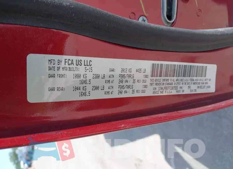 1C4NJPBB7FD387593 Photo# 9