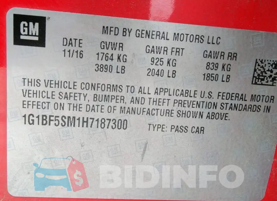 1G1BF5SM1H7187300 Photo# 9
